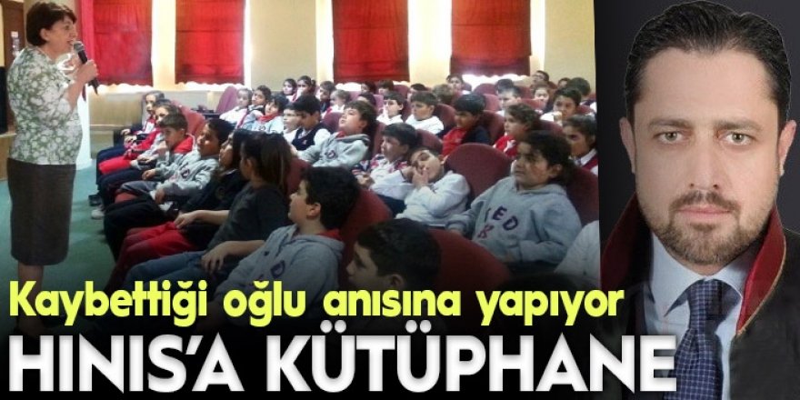 Oğlunun adını Hınıs'ta yaşatacak