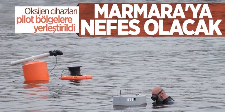 Marmara Denizi'ne müsilaja karşı oksijen verilecek