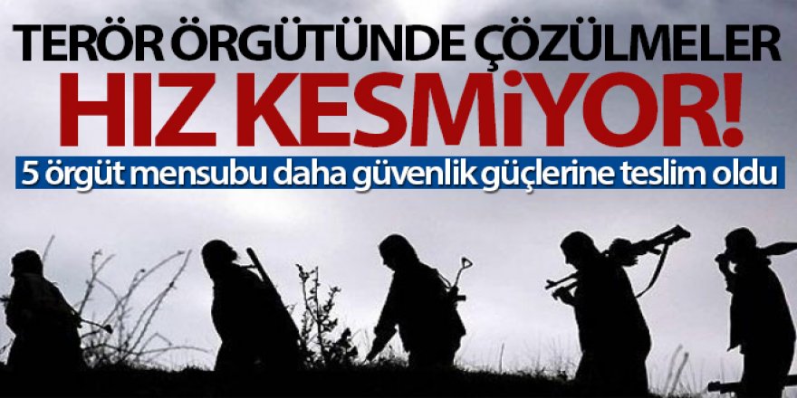Terör örgütü PKK'da çözülmeler devam ediyor
