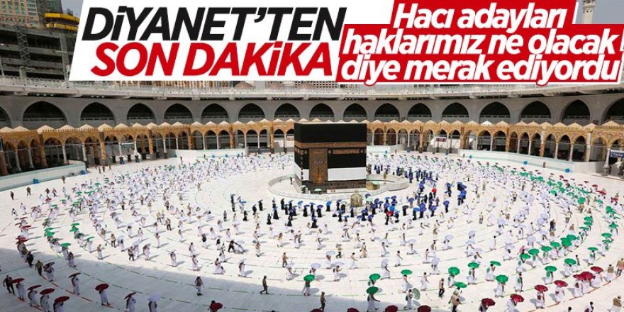 Diyanet İşleri Başkanlığı'ndan hac kararı