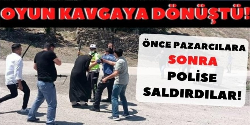 Erzurum'da Taş oyunu, taşlı kavgaya dönüştü! Yabancılar iyice arsızlaştı