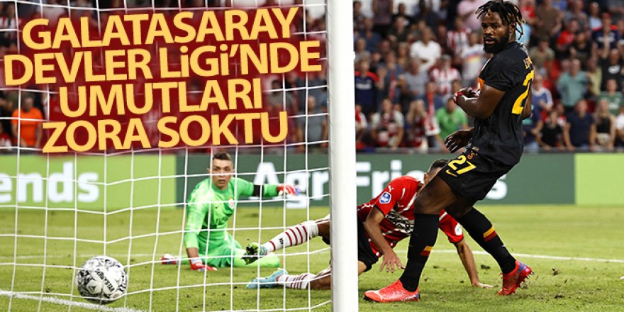 Galatasaray Devler Ligi'de umutları zora soktu