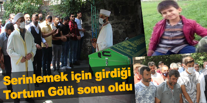 Serinlemek için girdiği Tortum Gölü sonu oldu