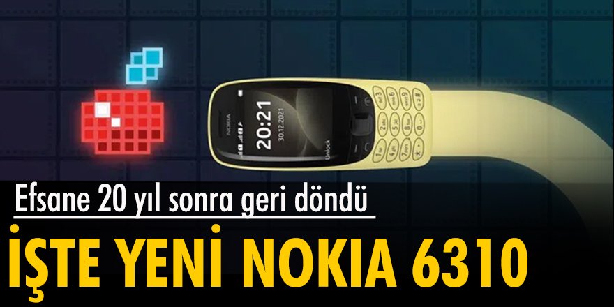 Nokia 6310, 20 yıl sonra geri döndü
