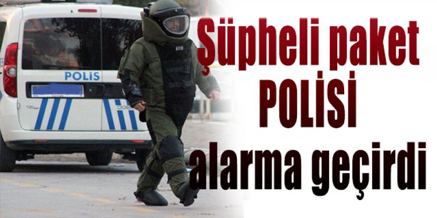 Erzurum'da Şüpheli paket polisi alarma geçirdi