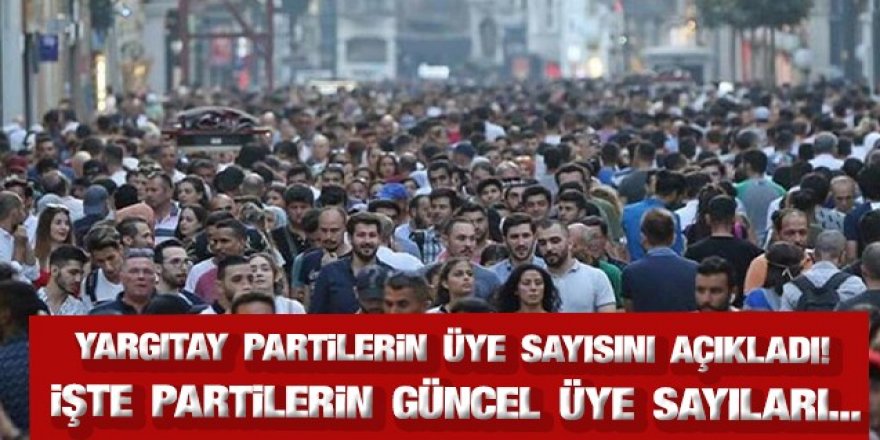 Yargıtay partilerin üye sayısını açıkladı! - Vimarsana News