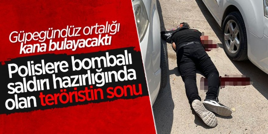 Bombalı eylem hazırlığındaki terörist etkisiz hale getirildi