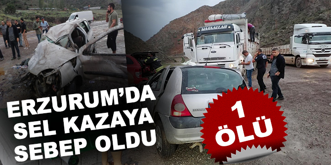 Sel kazaya sebep oldu: 1 ölü