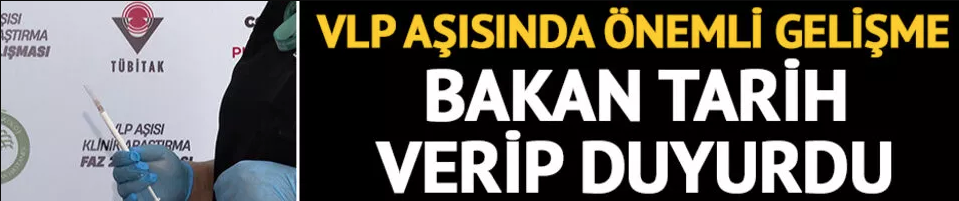 VLP aşısında önemli gelişme! Tarih verildi - Vimarsana News