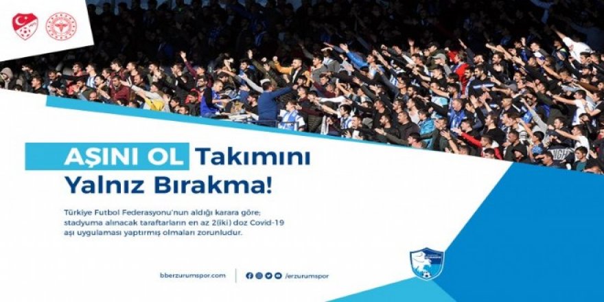 Erzurumspor’dan taraftara çağrı