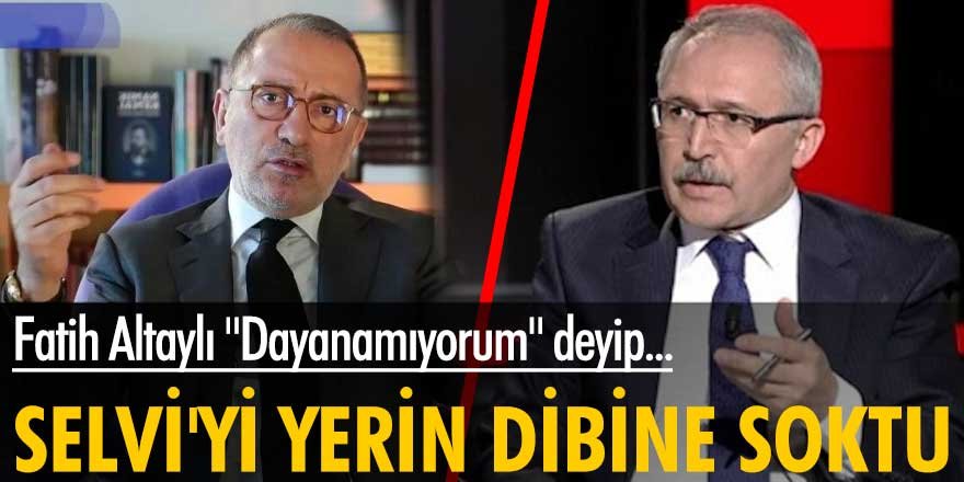 Fatih Altaylı, Hürriyet yazarı Selvi'ye ağır ifadelerle yüklendi