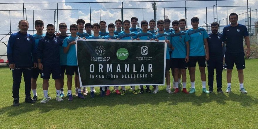 Sporcular orman yangınlarına dikkat çekti