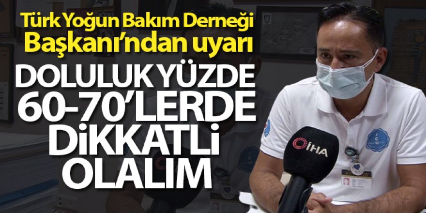 'Doluluk yüzde 60-70'lerde, dikkatli olalım'