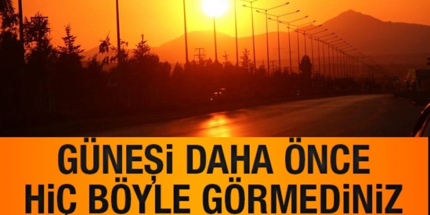 Erzurum’da güneşin masallara konu olan hali görenleri büyüledi