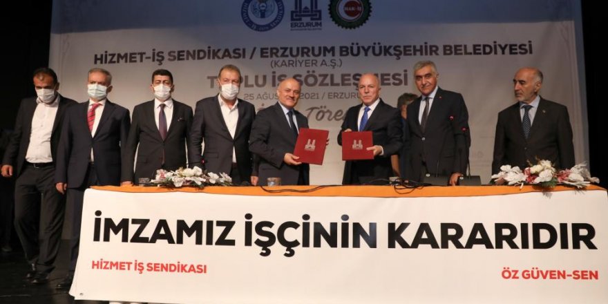 Büyükşehir’de toplu iş sözleşme sevinci