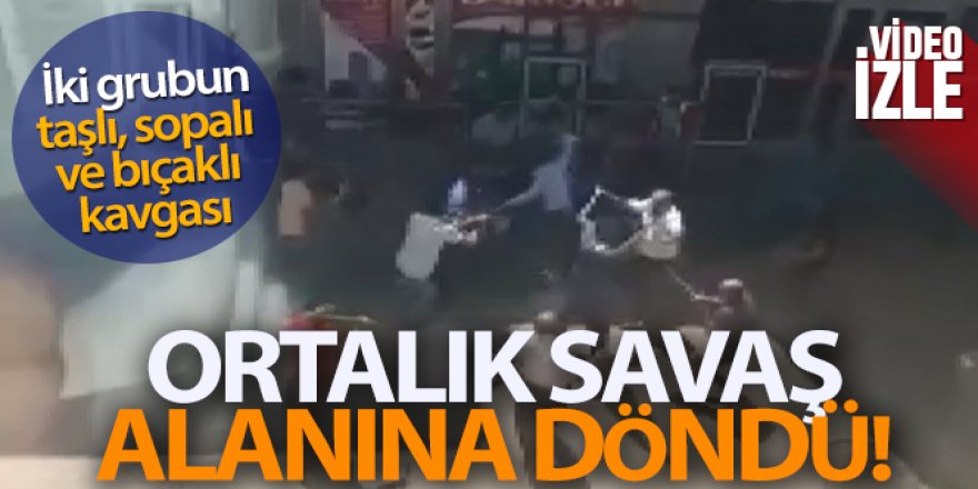 Eline sopayı alan oraya koştu, ortalık adeta savaş alanına döndü