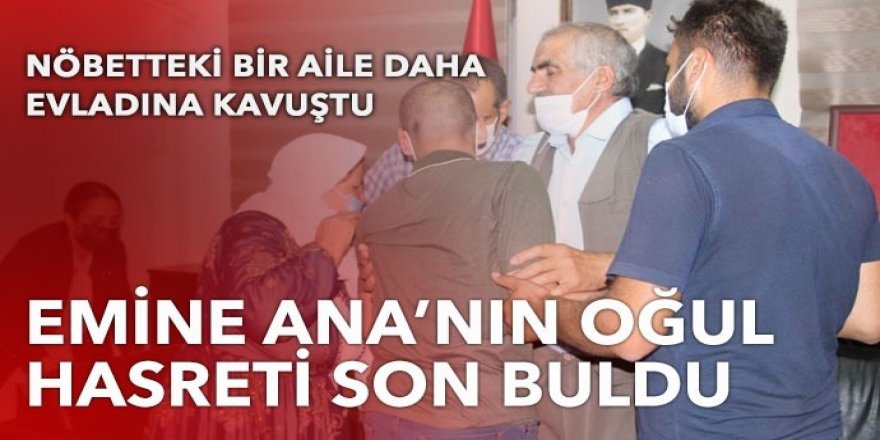 Evlat nöbeti bir aileyi daha evladına kavuşturdu