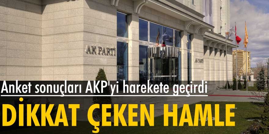 Anket sonuçları AKP'yi harekete geçirdi! Dikkat çeken hamle