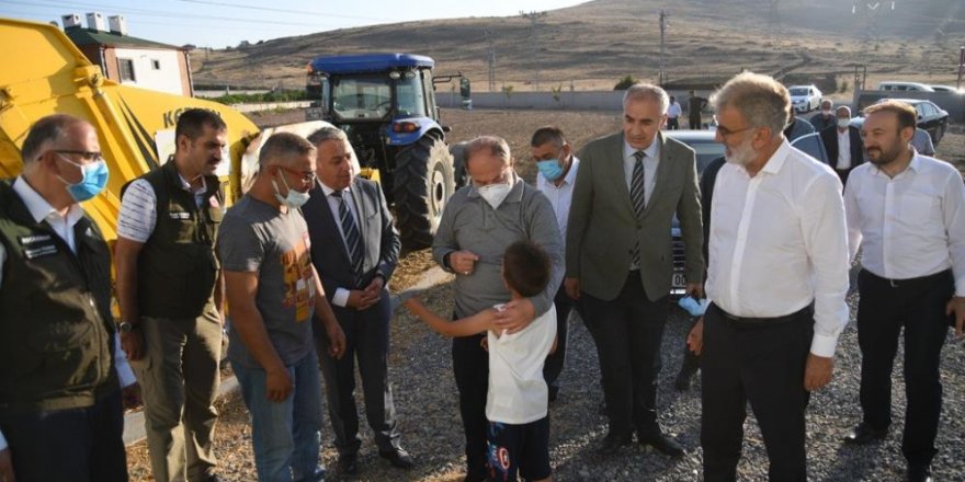 Eski Bakanlar Akdağ ve Yıldız'dan küçükbaş hayvancılık işletmelerine ziyaret