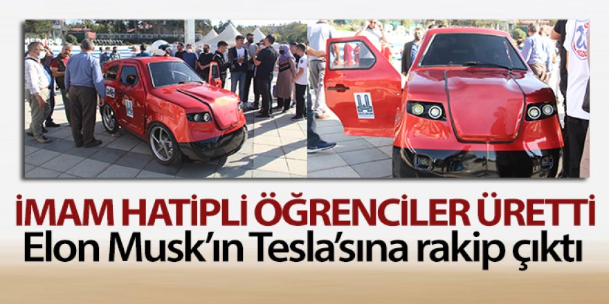 Erzurum'da öğrenciler elektrikli araba üretti