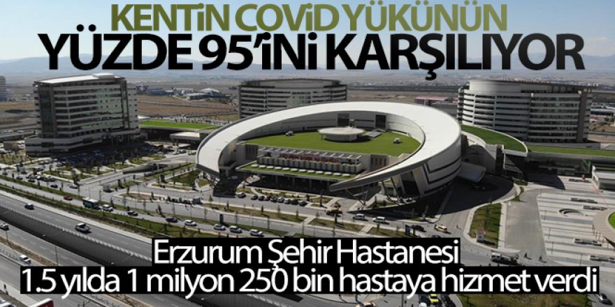 Erzurum Şehir Hastanesi 1.5 yılda 1 milyon 250 bin hastaya hizmet verdi