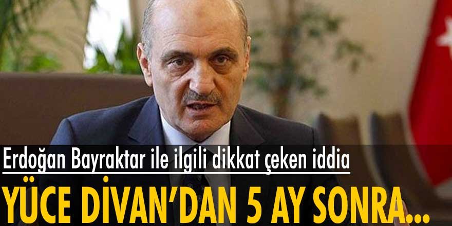 Erdoğan Bayraktar'ın vakfına Yüce Divan oylamasından 5 ay sonra vergi muafiyeti iddiası