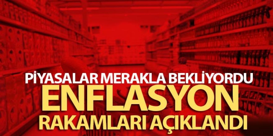 Ağustos ayı enflasyonu açıklandı