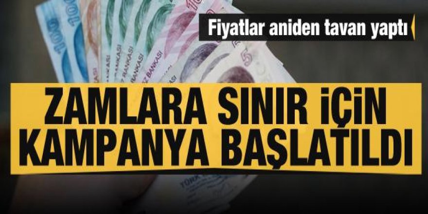 Zammı durdurmak için imza kampanyası başlatıldı