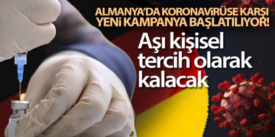 Almanya'da Covid-19 karşı yeni bir aşılama kampanyası başlatılıyor