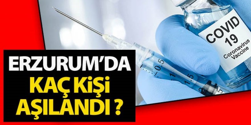 Erzurum’da aşı oranı yüzde 73.4’e ulaştı