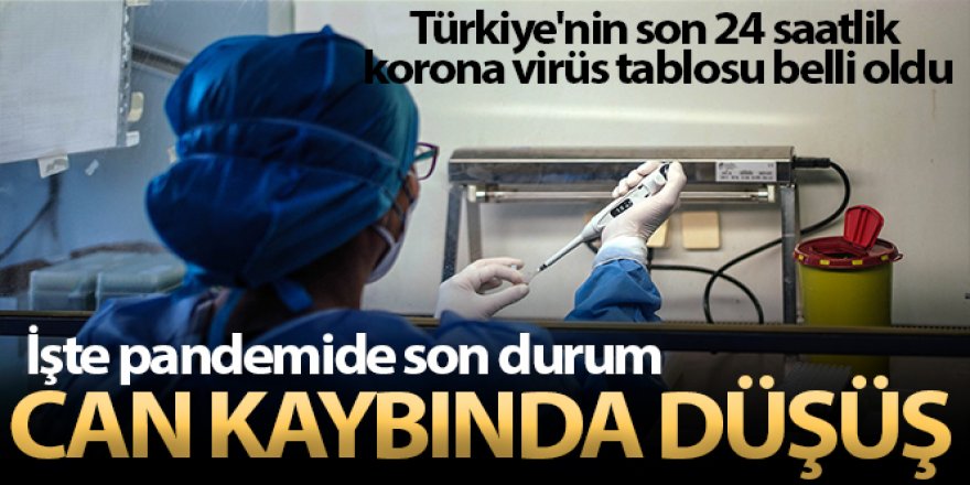 Türkiye'nin son 24 saatlik korona virüs tablosunu açıkladı