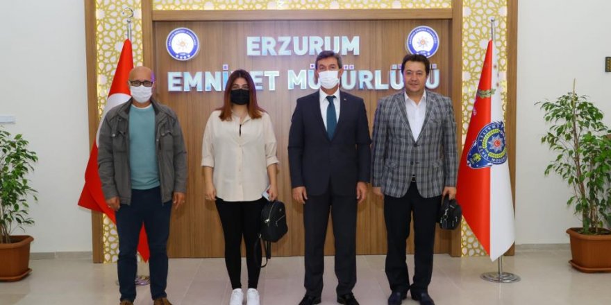 Emniyet Müdürü Tuncer İHA Bölge Müdürü Türkez’i kabul etti