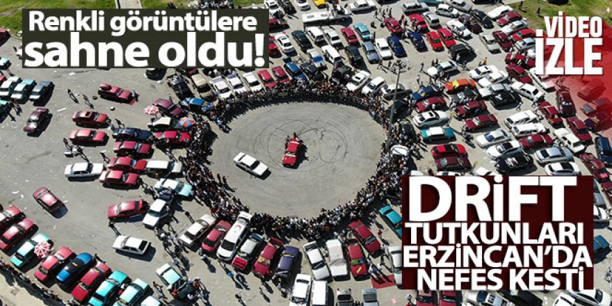 Drift tutkunları Erzincan'da nefes kesti