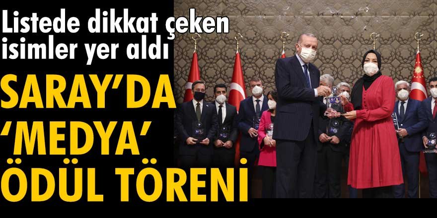 Erdoğan medya ödüllerini dağıttı