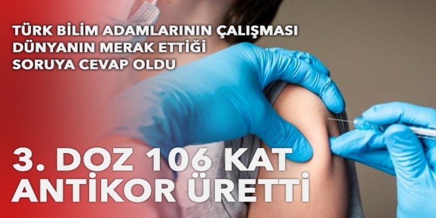 3. doz aşı ile ilgili önemli gelişme