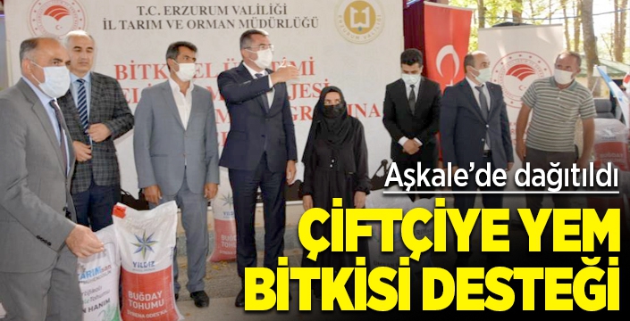 Çiftçilere yem bitkisi tohumu dağıtıldı