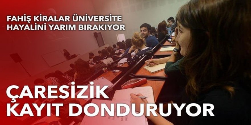 Öğrenciler kayıtlarını donduruyor