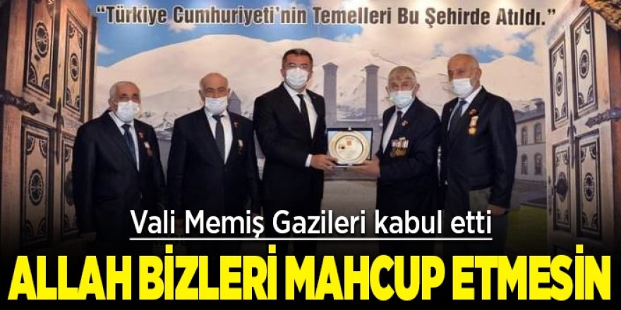 Şehit Aileleri ve Gazilerden Vali Memiş’e ziyaret