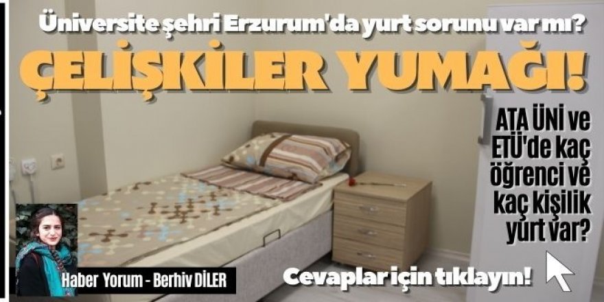 Erzurum'da yurt sorun mu?