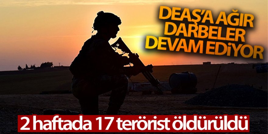 Irak'ta terör operasyonları: 2 haftada 17 DEAŞ'lı öldürüldü