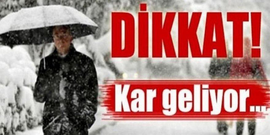 Doğu Anadolu’da karla karışık yağmur bekleniyor