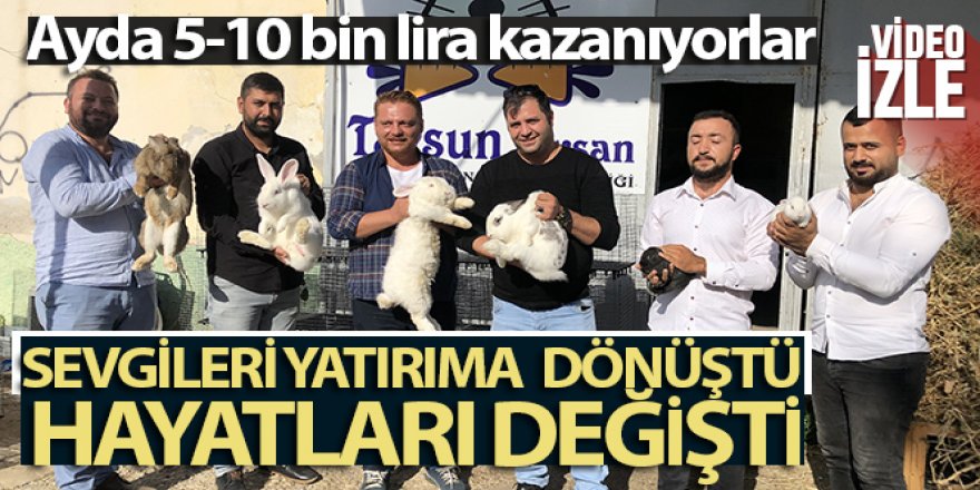 Tavşanla hayatları değişti