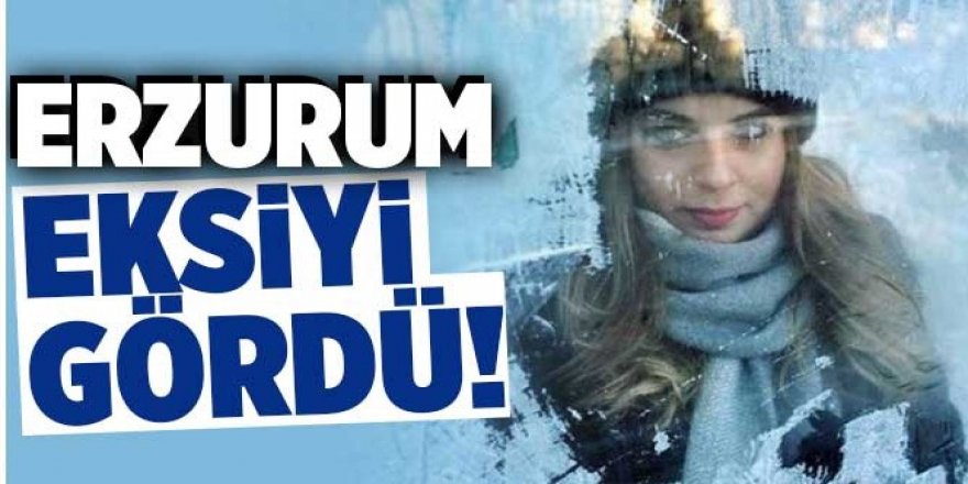 Erzurum’da termometreler eksi 5'e düştü