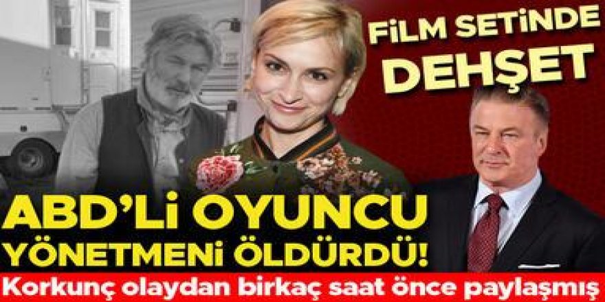 Film setinde dehşet!