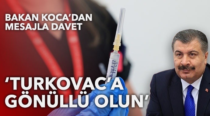 Bakan Koca'dan Turkovac'a mesajla davet