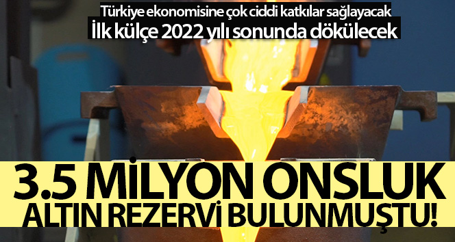 3.5 milyon onsluk altın rezervi bulunmuştu!