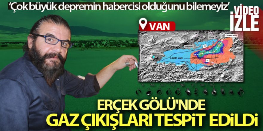 Van'daki depremler sonrası Erçek Gölü'nde gaz çıkışları tespit edildi