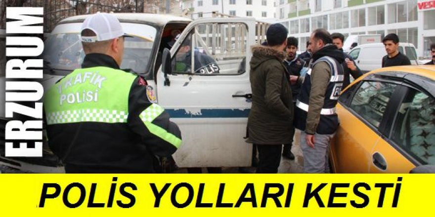 Erzurum'da Polisten huzur uygulaması