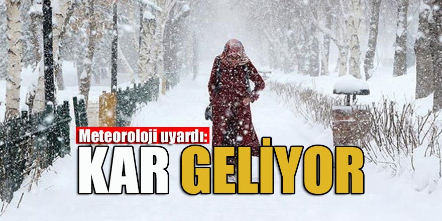 Doğu Anadolu'da karla karışık yağmur ve kar bekleniyor