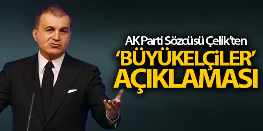 AK Parti sözcüsü Ömer Çelik'ten 'Büyükelçiler' açıklaması